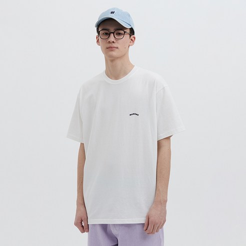위캔더스 남성용 WAVY LOGO SS 반팔 티셔츠