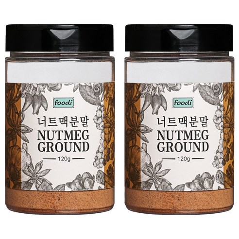 foodi 너트맥분말, 120g, 2개