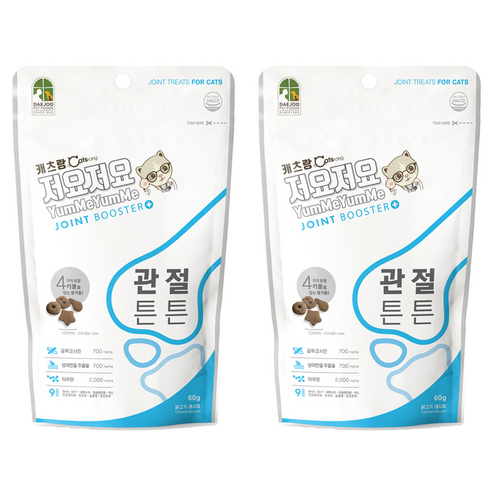 캐츠랑 고양이 저요저요 간식, 관절, 60g, 24개