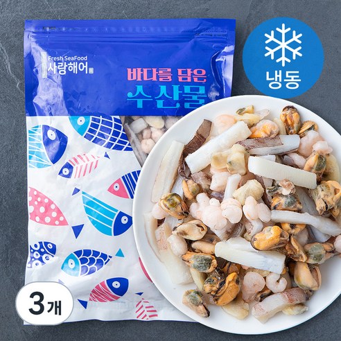 사랑해어 해물모듬 (냉동), 800g, 3개
