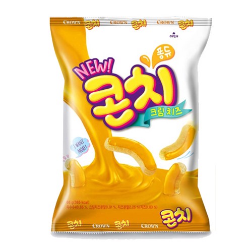 크라운 콘치 크림치즈 과자