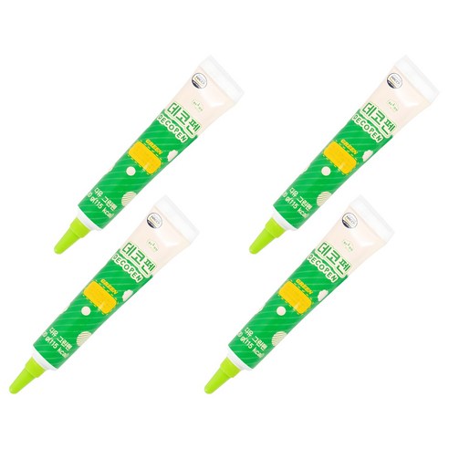 디유 초코 데코펜 그린, 20g, 4개
