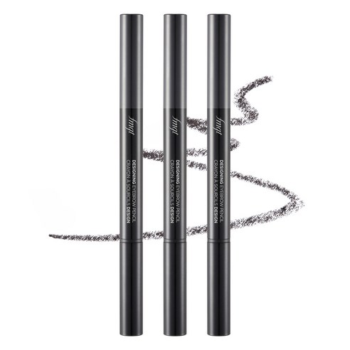 더페이스샵 디자이닝 아이브로우 오토펜슬 0.3g, 06 다크그레이, 3개
