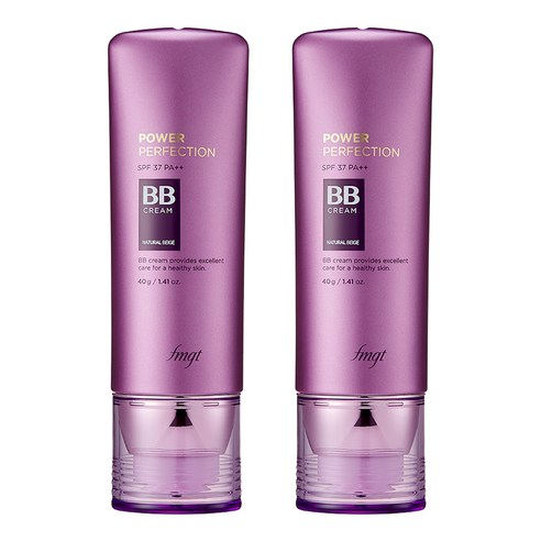 fmgt 파워 퍼펙션 비비크림 SPF37 PA++, V203 내추럴 베이지, 40g, 2개