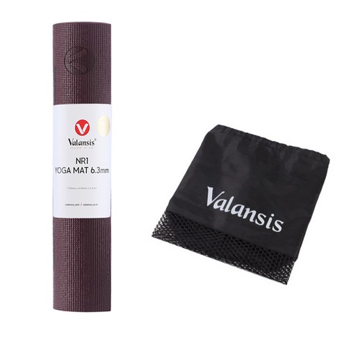 밸런시스 NR1 요가매트 + 가방 세트, 버건디, 1세트