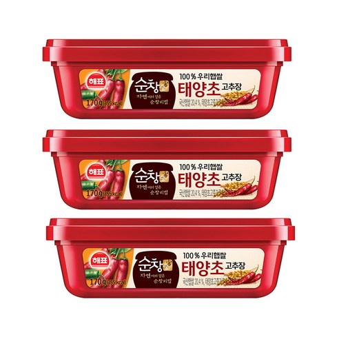 순창궁 우리햅쌀 고추장, 170g, 3개
