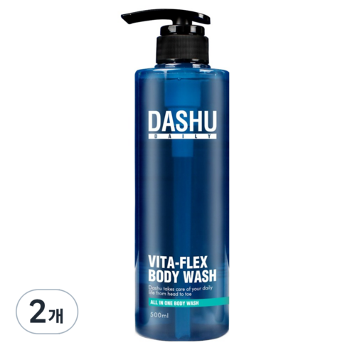 다슈 데일리 비타플렉스 올인원 바디워시, 500ml, 2개