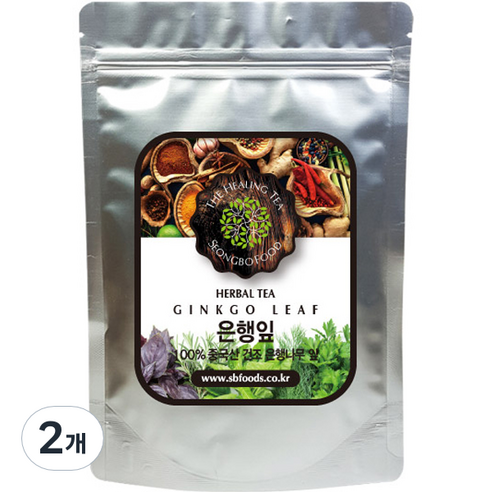 성보식품 은행잎, 200g, 2개