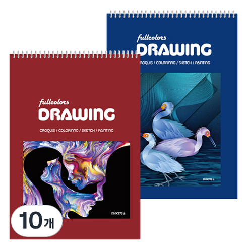 풀컬러즈 전문가용 스케치북 200g 랜덤 발송, 8절, 15매, 10개