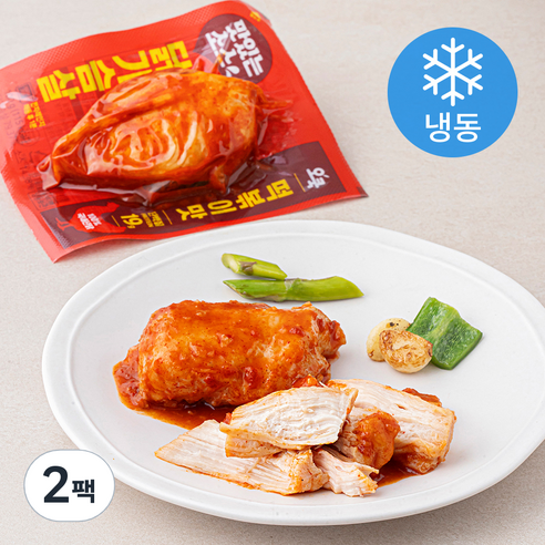 오쿡 맛있는 소스 닭가슴살 떡볶이맛 (냉동), 100g, 2팩