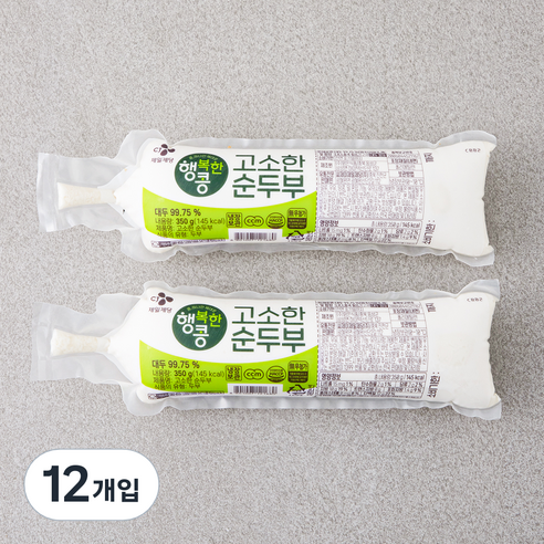 행복한콩 고소한 순두부, 350g, 12개입