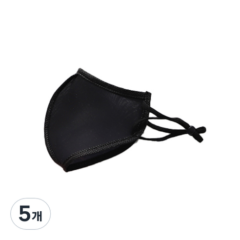 주누하우스 물놀이 워터 마스크 XL, 1개입, 5개, 블랙