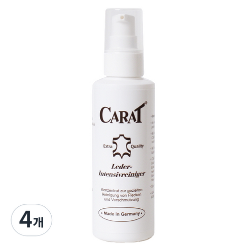 캐럿 가죽크리너, 120ml, 4개
