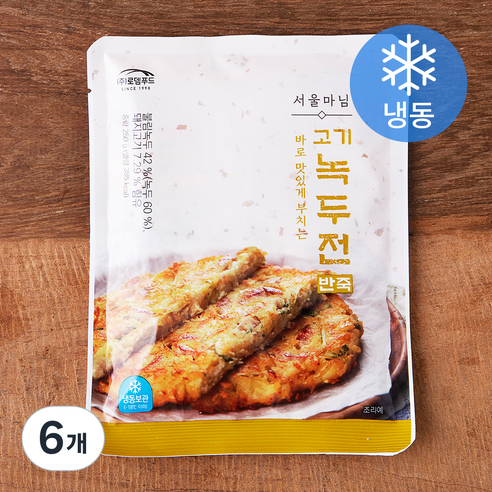 서울마님 고기 녹두전 반죽 (냉동), 250g, 6개
