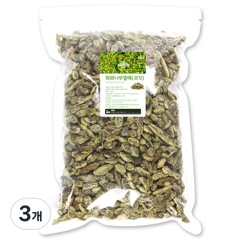 드랍쉽 회화나무열매 괴각, 1kg, 3개