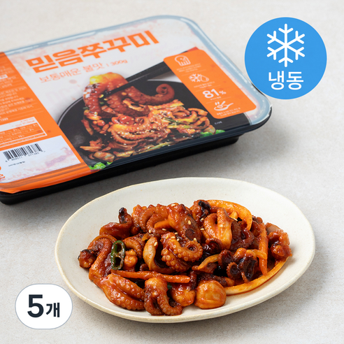 믿음에프엔비 믿음쭈꾸미 (냉동), 5개, 300g