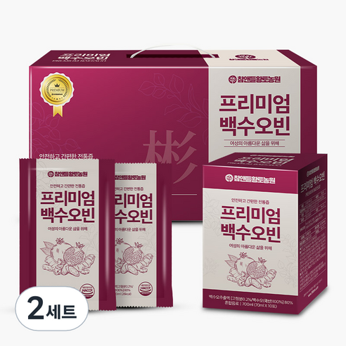 참앤들황토농원 프리미엄 백수오빈 30p, 2세트, 2.1L