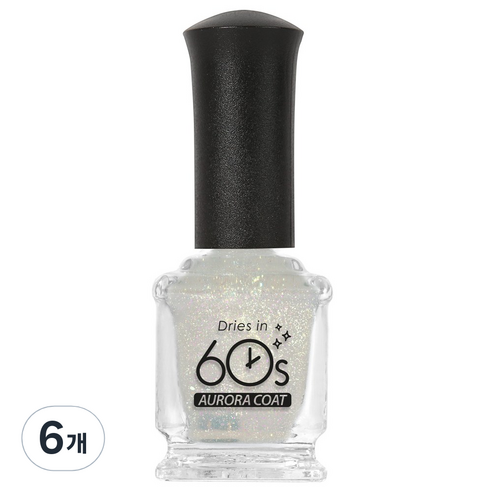 위드샨 60초 네일라커, 오로라코트, 15ml, 6개