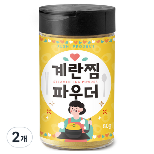 디쉬프로젝트 계란찜 파우더, 80g, 2개