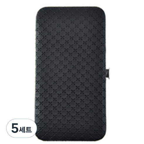 마켓A 네일케어 손톱깎이 19종 세트, 5세트, 블랙