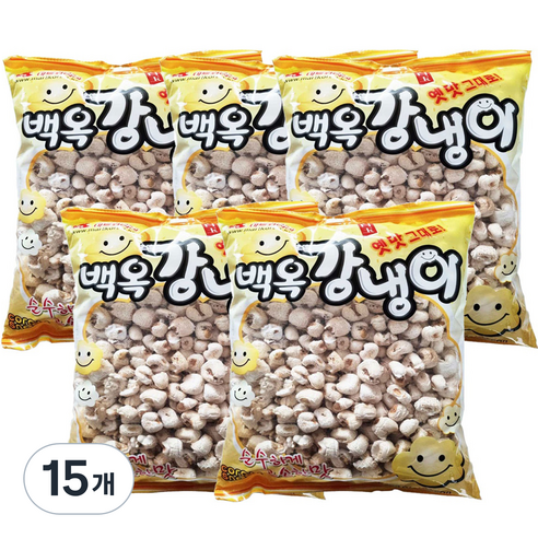 백옥 강냉이 과자, 200g, 15개