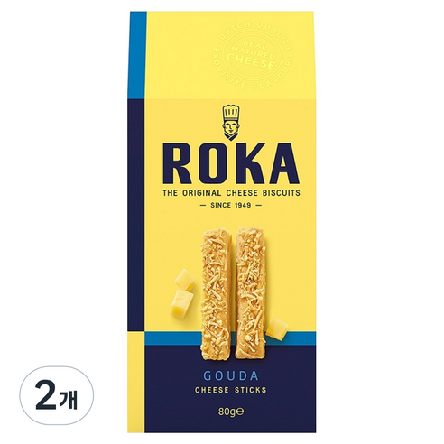 ROKA 고다 치즈 스틱, 2개, 80g
