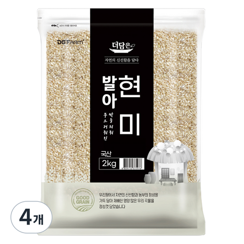 더담은 발아현미, 2kg, 4개
