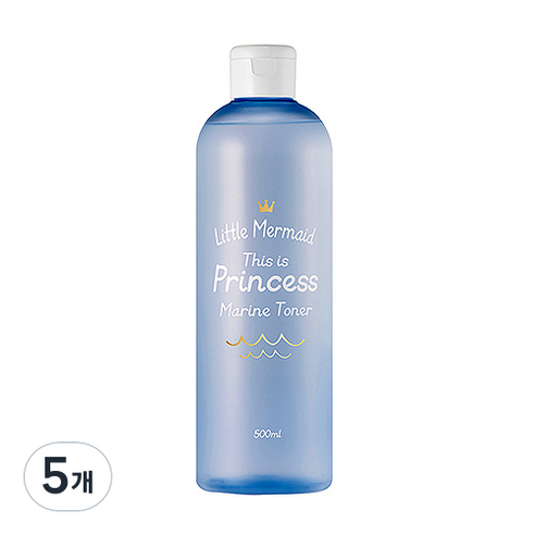 뷰티레시피 리틀머메이드 프린세스 마린토너, 500ml, 5개