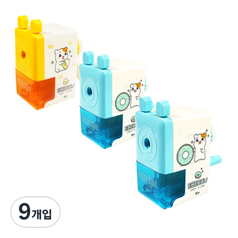 아이비스 에비츄씽씽연필깎이 EB10858, 랜덤 발송, 9개입