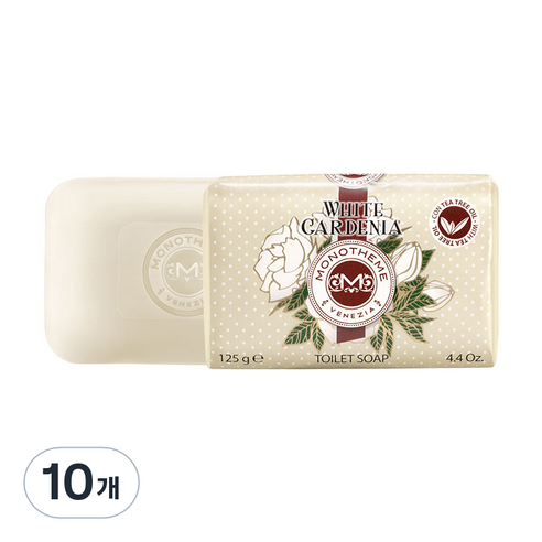 모노템 화이트가드니아 비누, 125g, 10개
