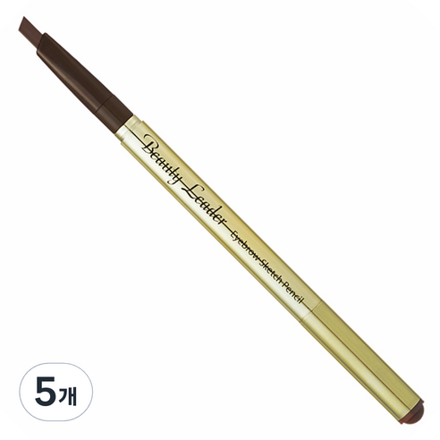 뷰티리더 아이브로우 스케치 펜슬 0.35g, 02호 회갈색, 5개