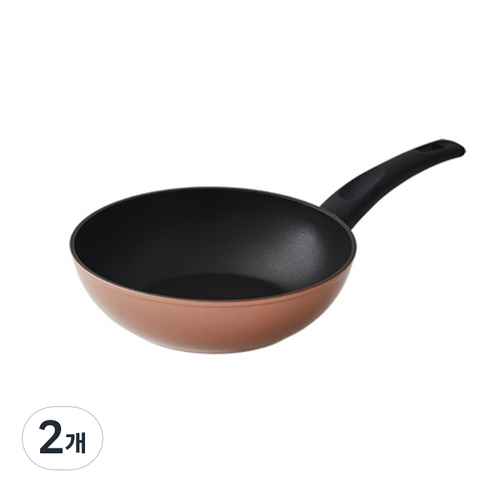락앤락 로즈골드 IH 인덕션 웍, 24cm, 2개
