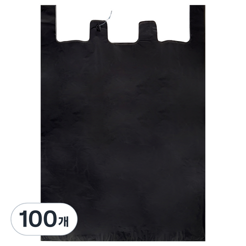 월드크린 손잡이 이불봉투 검정, 100L, 100개