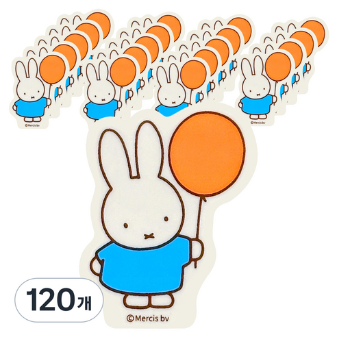 조선문방구 미피 모양 지우개, 블루 토끼, 120개