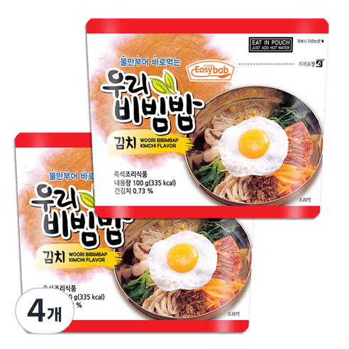 참미식품 우리비빔밥 김치, 100g, 4개