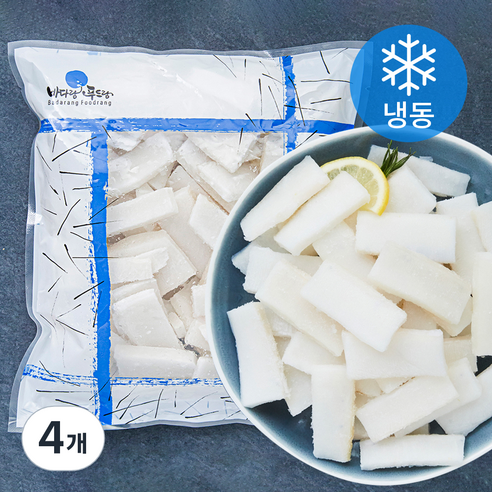 The더착한 오징어 슬라이스 (냉동), 500g, 4개