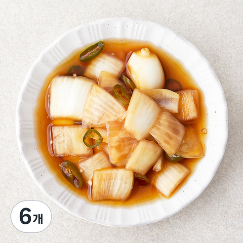 정미경키친 양파 & 청양고추 장아찌, 200g, 6개