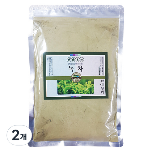 푸르벨 녹차가루 A-0862-1, 500g, 2개, 1개입