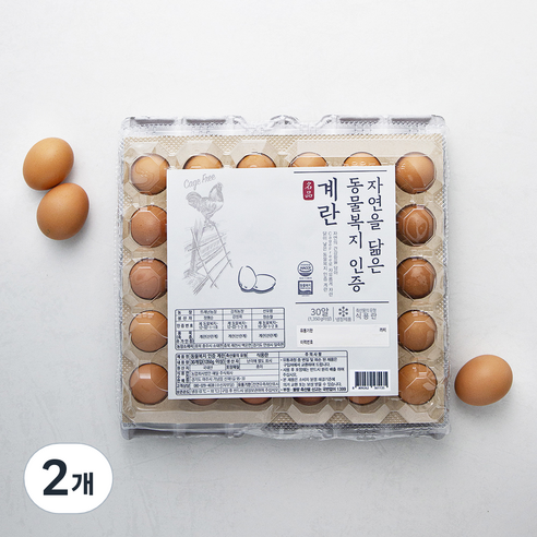 해밀 동물복지 계란, 30구, 2개
