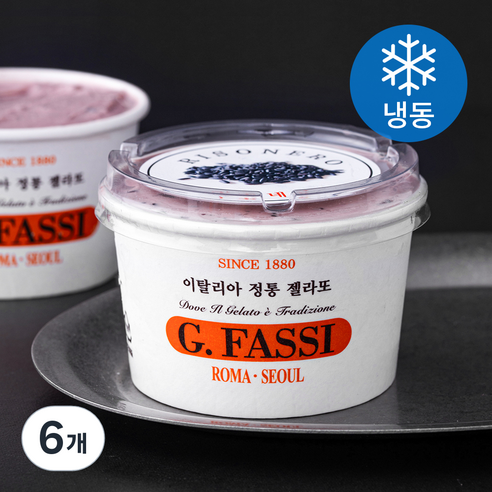 지파시 컵 젤라또 리조니로 (냉동), 120ml, 1개입, 6개