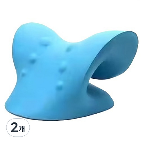 블루베라 c자형 목마사지 스트레칭기구 블루, 2개