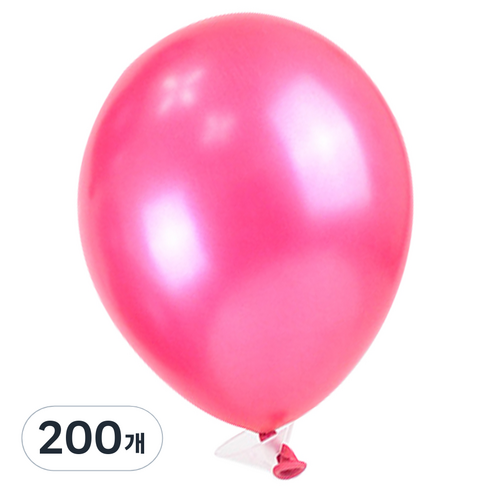 파티쇼 고급 펄 장식풍선 15cm, 푸치샤, 200개
