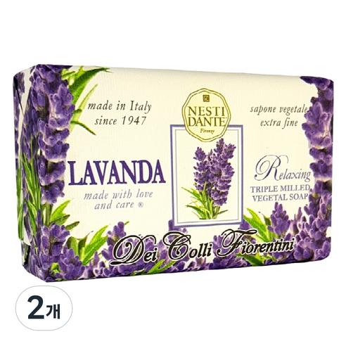 네스티단테 데이콜리 피오렌티니 비누 토스카나라벤더, 250g, 2개