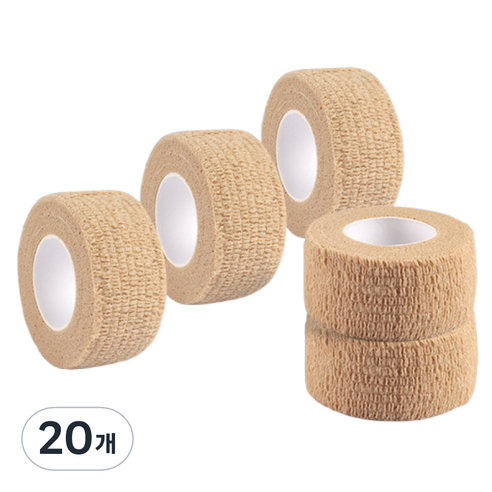 헬씨샵 핑거 탄력 압박밴드 테이프 베이지 2.5 x 4.5 cm, 1개입, 20개