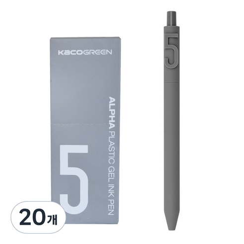 카코 알파 소프트 중성 젤펜 0.5mm, 숫자 5, 20개