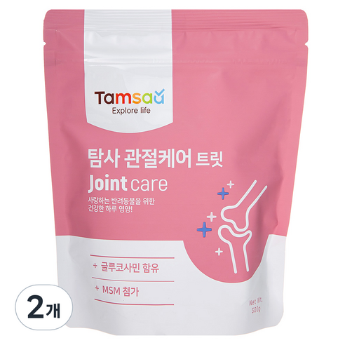 탐사 강아지 영양제 뉴트리션 트릿 관절케어 300g, 글루코사민, 2개