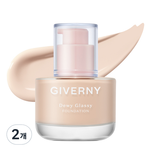 지베르니 듀이 글래시 파운데이션 30ml, 2개, 01NW 아이시