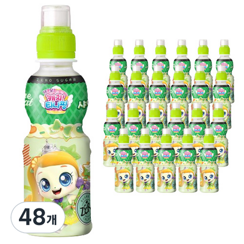 웅진 캐치 티니핑 제로 샤인머스캣 음료, 200ml, 48개
