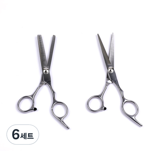 주트 고급 커팅가위 + 틴닝 숱가위 세트, 6세트