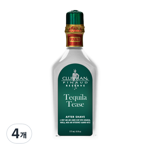 클럽맨 리저브 데킬라 티즈 에프터 쉐이브, 177ml, 4개